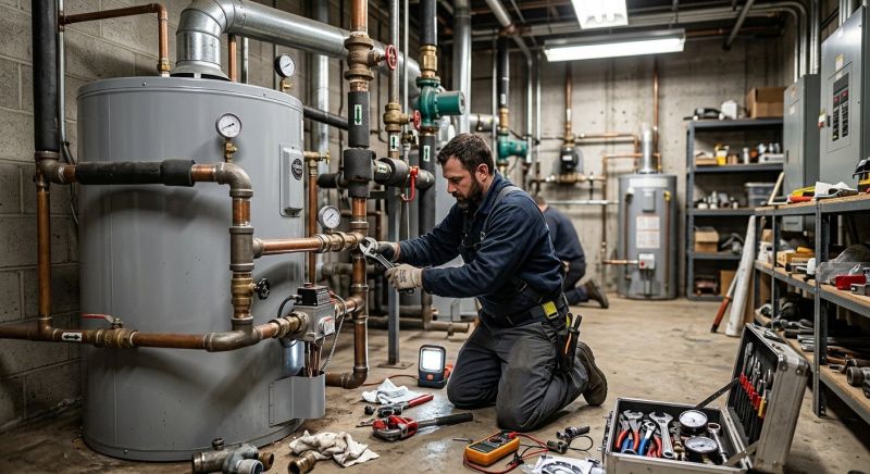 Commercial Water Heater Repair project example